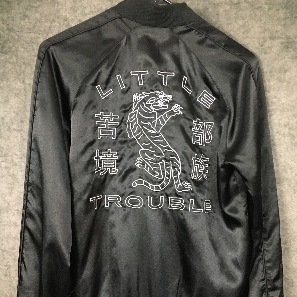 VINTAGE, SILK, BOMBER JACKET, ONE OF A KIND, XS